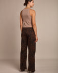 Flared leopard pants - nala