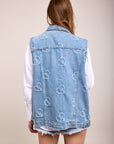 Gilet en jean coeur - Loven