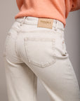 Jean large beige - Elias