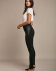 Black Rhinestone Leggings - Elly