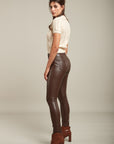 Pantalon slim en simili - Lys