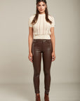 Pantalon slim en simili - Lys