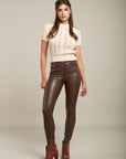 Pantalon slim en simili - Lys