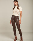 Pantalon slim en simili - Lys