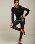 Pantalon slim en simili - Lys