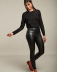 Pantalon slim en simili - Lys