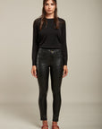 Pantalon slim en simili - Lys