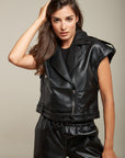 Biker's sleeveless jacket - Aaron