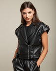 Biker's sleeveless jacket - Aaron