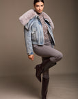 Denim Coat Fur - Shania