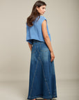 Lange Maxi denim rok - Jane