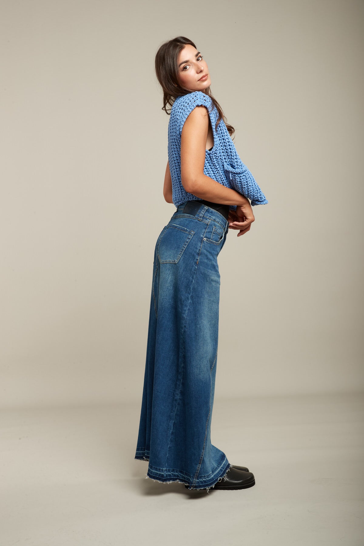 Long maxi denim skirt - Jane