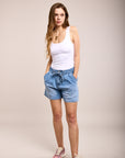 Short avec ceinture en jean - Ann