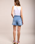 Short avec ceinture en jean - Ann