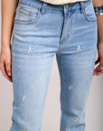 Jeans Rhinestop Flowers - Flora