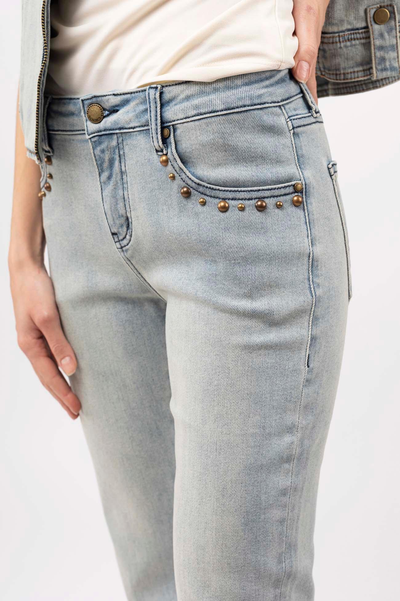 Jeans on sale con pietre