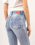 Jean flare détail zip avant - Dolly - TOXIK3