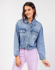 Blouson jean oversize - Niki - TOXIK3