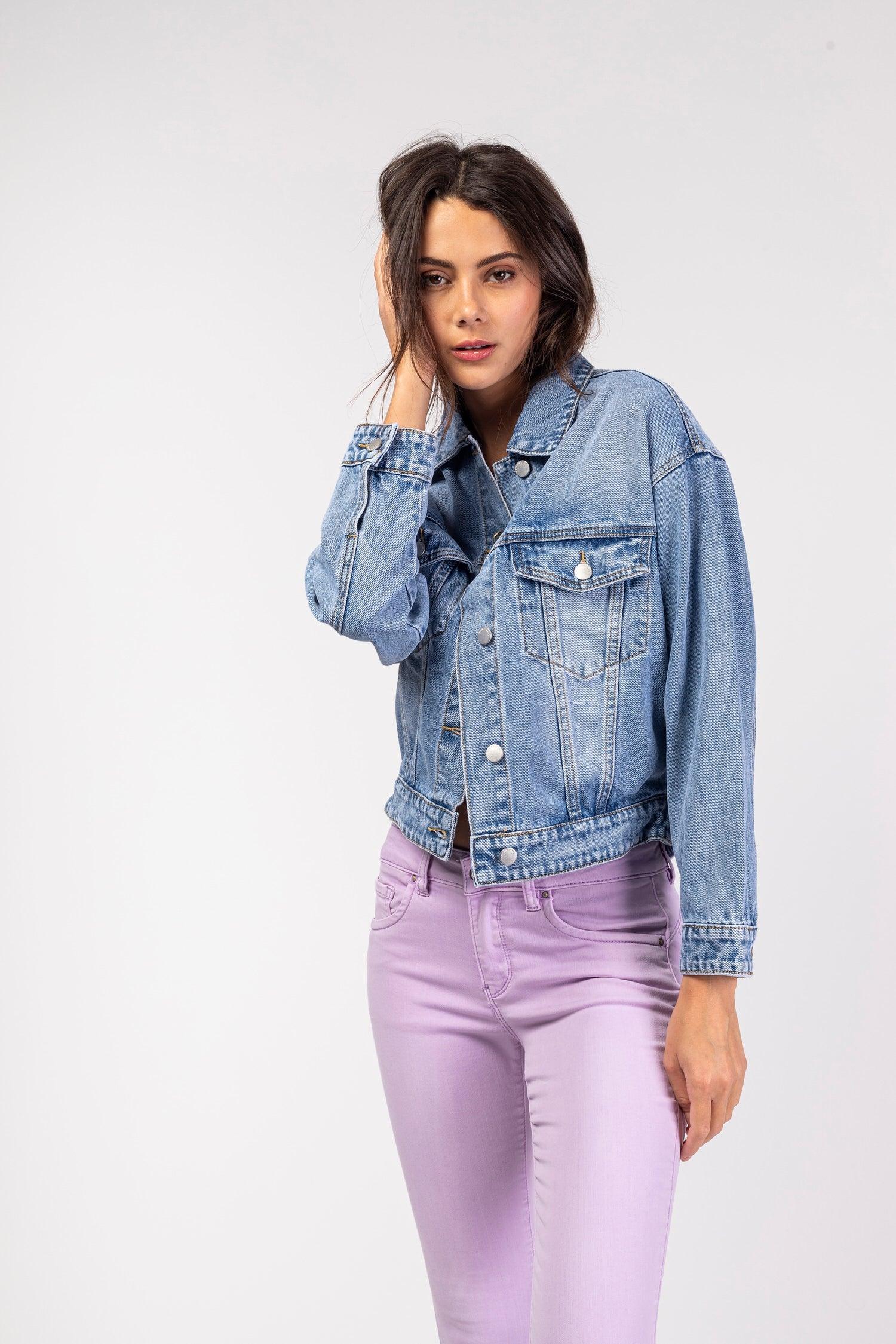 Blouson jean oversize - Niki - TOXIK3