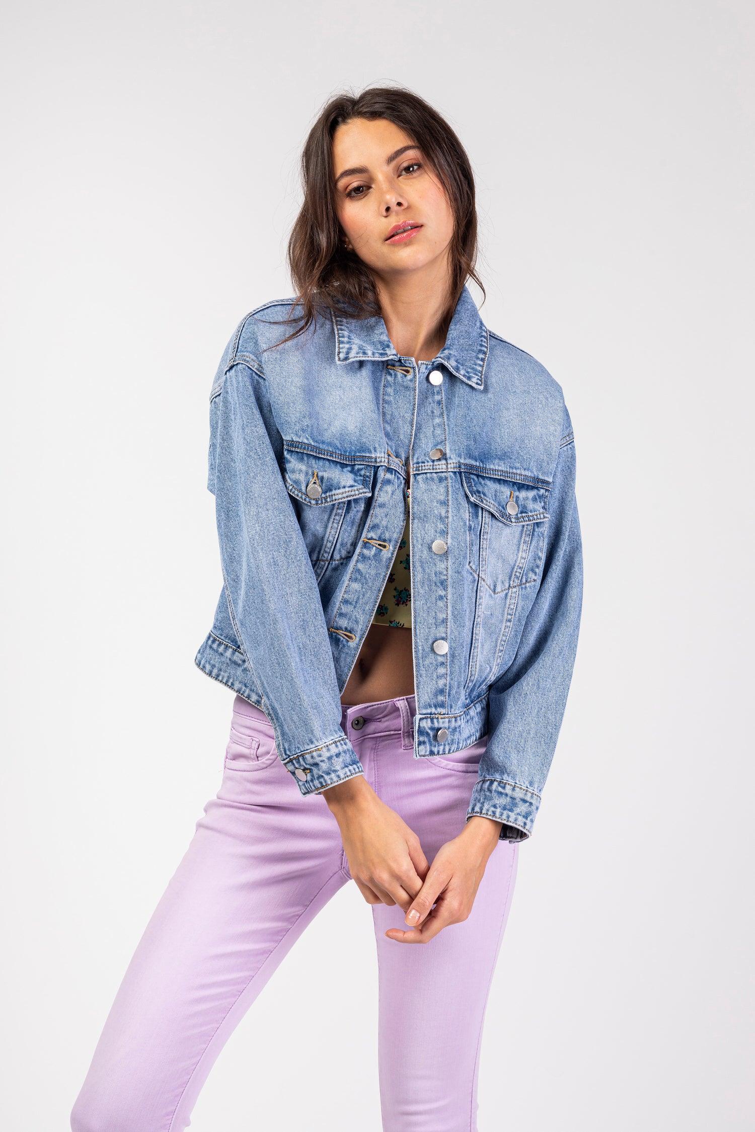 Blouson jean oversize - Niki - TOXIK3