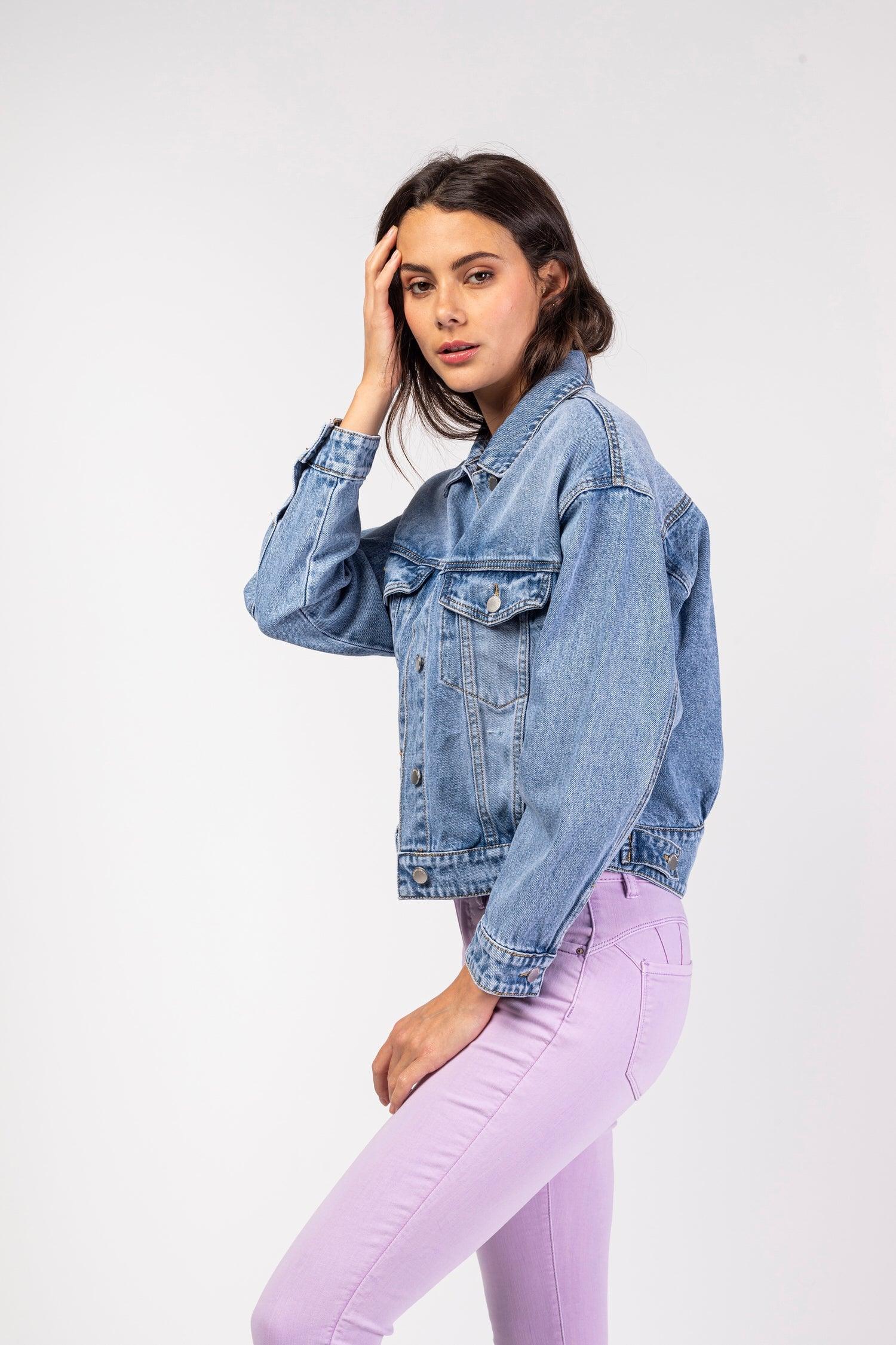 Blouson jean oversize - Niki - TOXIK3